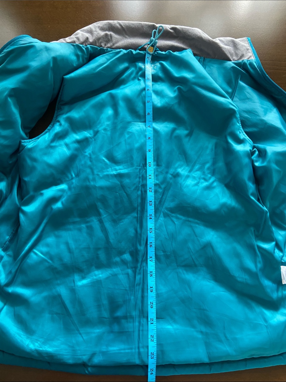 Women’s Turquoise lightweight puffer vest, Lands End, size S - Picture 5 of 16